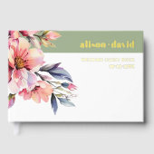 Rhododendron branch peach-pink flowers wedding (Recto)