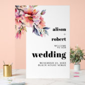 Rhododendron branch with flowers wedding WELCOME (Mariage)