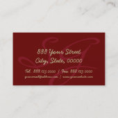 Rhododendron Floral Photographie - Carte de visite (Dos)