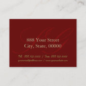 Rhododendron Floral Photographie - Carte de visite (Dos)