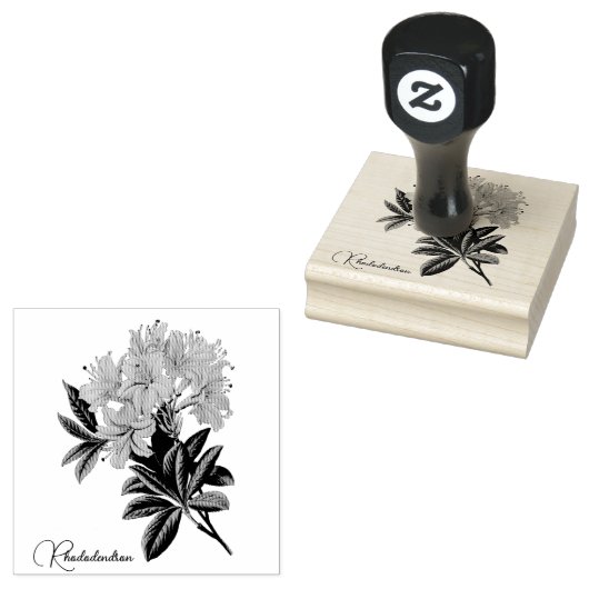 Rhododendron Flowers Rubber Stamp Rubberstempel (Gestempeld)