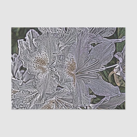 RHODODENDRON FLOWERS TISSUEPAPIER (Voorkant)