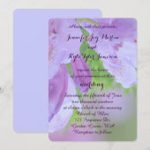 Rhododendron na de regen bruiloft kaart (Voorkant / Achterkant)