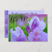 Rhododendron na regen trouw RSVP (Voorkant / Achterkant)