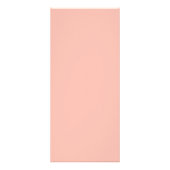 Rhododendron peach pink flowers wedding menu card (Dos)