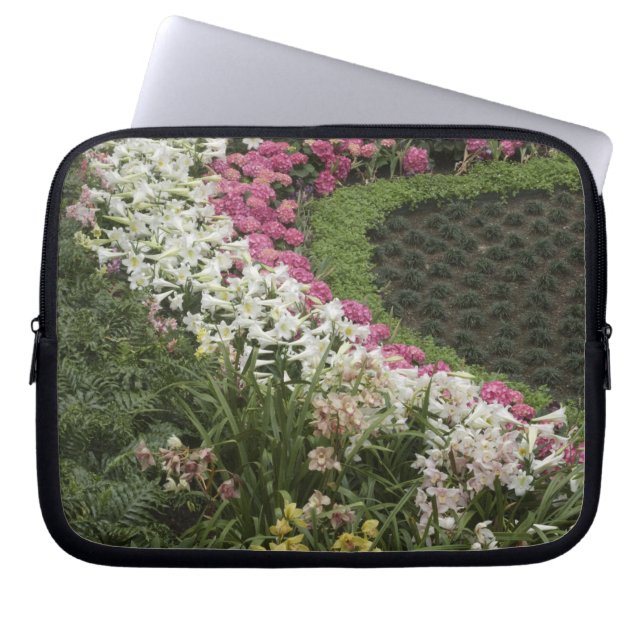 Rhododendron (Rhododendron catawbiense) Heath Laptop Sleeve (Voorkant)