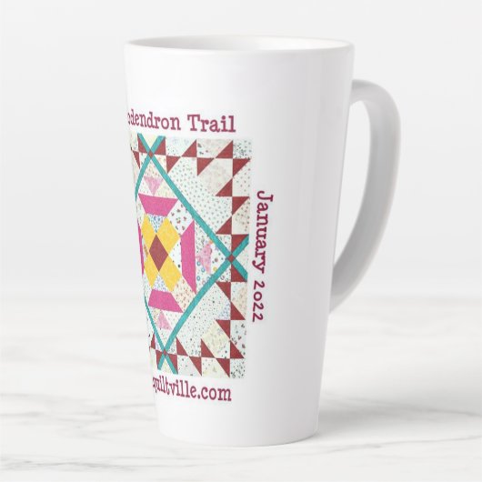 Rhododendron Trail Latte mok (Rechterhoek)