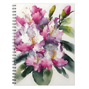 Rhododendron - Watercolor bloemen Notitieboek