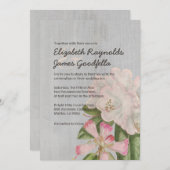 Rhododendron Wedding Invitations Kaart (Voorkant / Achterkant)
