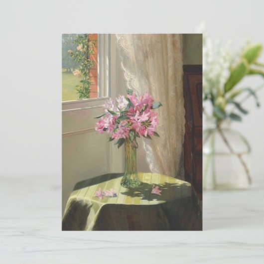 Rhododendrons door een Venster | Jessica Hayllar (Staand voorkant)