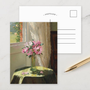 Rhododendrons door een Venster Jessica Hayllar Briefkaart