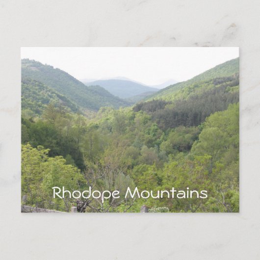Rhodope Mountains Briefkaart (Voorkant)