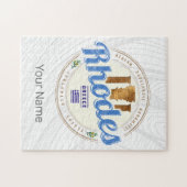 Rhodos Griekenland Egeïsche eiland Souvenir Legpuzzel (Horizontaal)