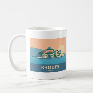 Rhodos Griekenland Pastelreizen - Middeleeuwse oud Koffiemok