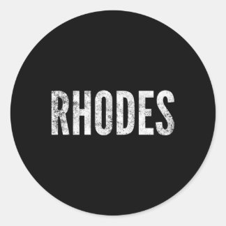 Rhodos-Griekse eilanden Ronde Sticker