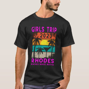 Rhodos Meisjes Reis 2023 Vrouwen Griekse Eilanden T-shirt
