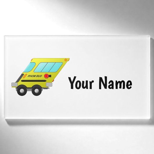 Rhom-bus - naambadge (Voorkant)
