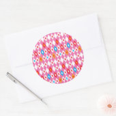 Rhombus Pattern Ronde Sticker (Envelop)
