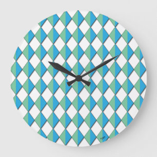 Rhombus Rumpus Large Clock Grote Klok