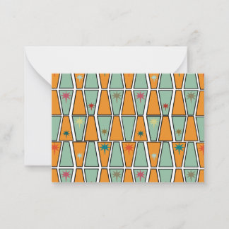 Rhombuses with Starbursts  Notitiekaartje