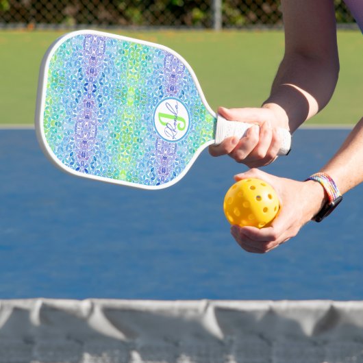 Rhonda Mosaic Pickleball Paddle (Insitu)
