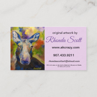 rhonda scott_Standard, 3,5 inch x 2,0 inch Biz_QR Visitekaartje