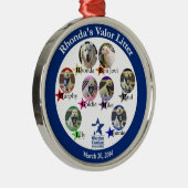 Rhonda's Valor Litter-sierplant Metalen Ornament (Rechts)