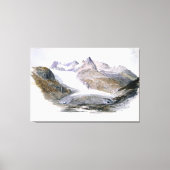 Rhône-gletsjer Canvas Afdruk (Voorkant)