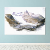 Rhône-gletsjer Canvas Afdruk (Insitu (Houten vloer))