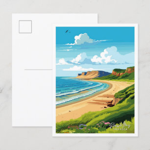 Rhossili Bay Swansea Travel illustratie Briefkaart