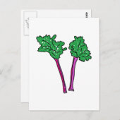 Rhubarb Briefkaart (Voorkant / Achterkant)