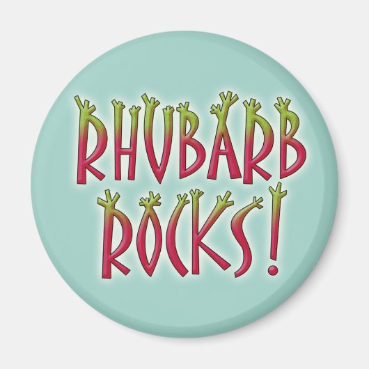 Rhubarb Rocks Magneet (Voorkant)