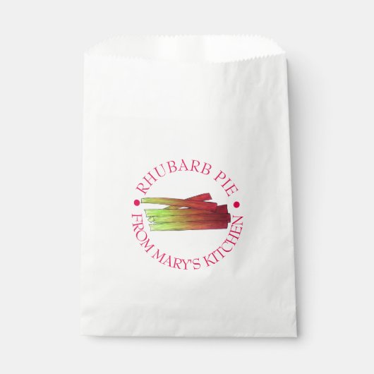 Rhubarb Stalks Homemade Pie uit de keuken van Bedankzakje (Voorkant)