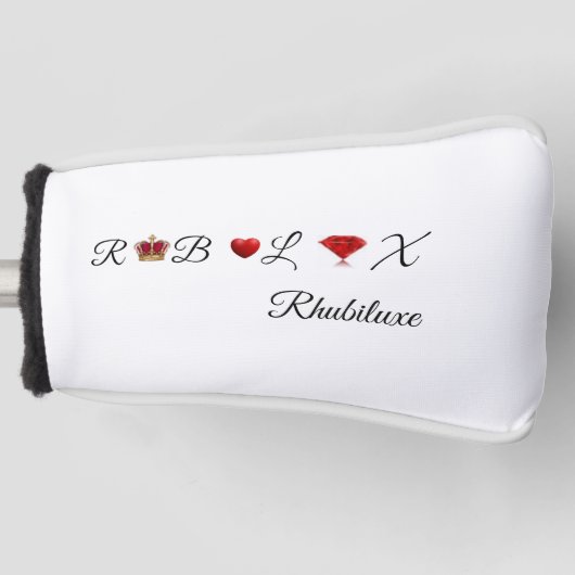 Rhubiluxe Golfheadcover (Voorkant)