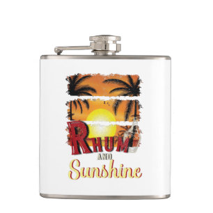 Rhum en zonneschijn, Oranje Sunset Cocktail Heupfles