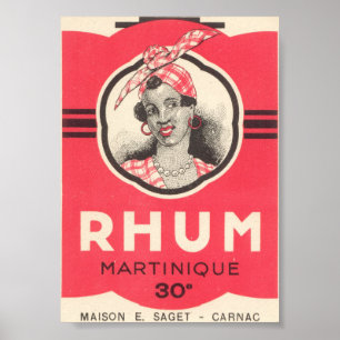 Rhum Martinique  Hoesje AD Poster