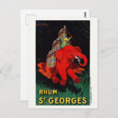 Rhum St. Georges  Poster 1926 Briefkaart (Voorkant / Achterkant)