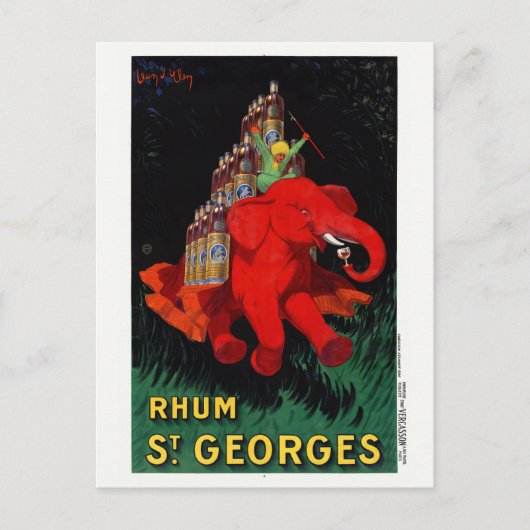 Rhum St. Georges  Poster 1926 Briefkaart (Voorkant)