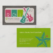 Rhythm Guitars Visitekaartjes (Voorkant / Achterkant)