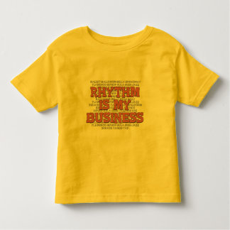 Rhythm is mijn bedrijf kinder shirts