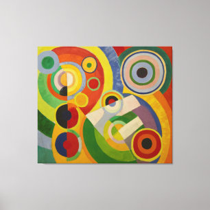 Rhythm Joie de vivre van Robert Delaunay 1930 Canvas Afdruk