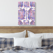 Rhythm of the Deep: Abstract Expression Canvas Afdruk (Insitu (Slaapkamer))