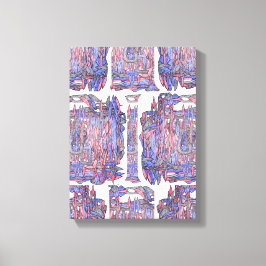Rhythm of the Deep: Abstract Expression Canvas Afdruk