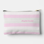Rhythm Stripes Horizontal Lines Grey Pink White Etui (Achterkant)