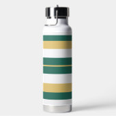 Rhythm Stripes Lines Green Gold White Waterfles (Rechts)