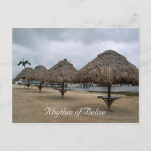 Rhythm van Belize Palapas Briefkaart