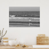 Rhythm van de kunstdrukkunst in de oceaan poster (Keuken)