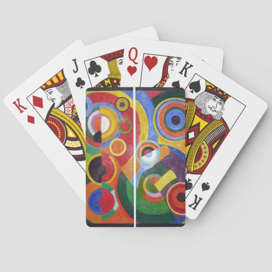 Rhythm van Robert Delaunay Pokerkaarten (Achterkant)
