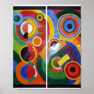 Rhythm van Robert Delaunay Poster