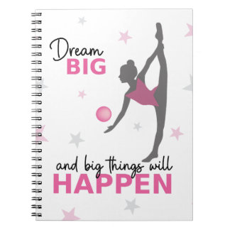 Rhythmic Gymnast Dream Big Inspirational Spiral No Notitieboek